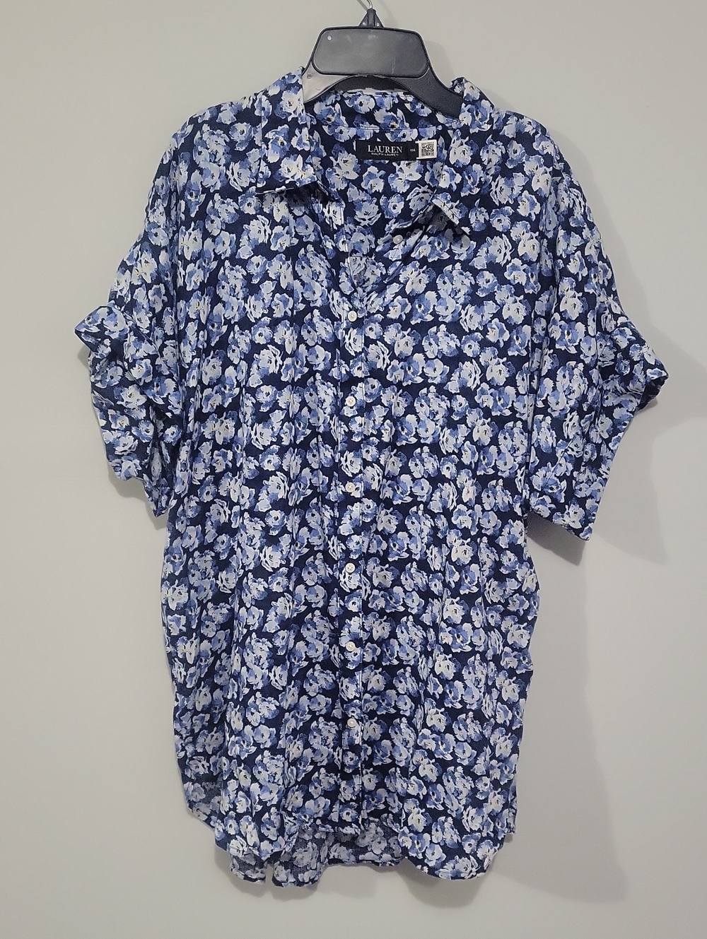 Lauren Ralph Lauren | 100% Linen Floral Button Shirt XXL Coastal Grandma Preppy